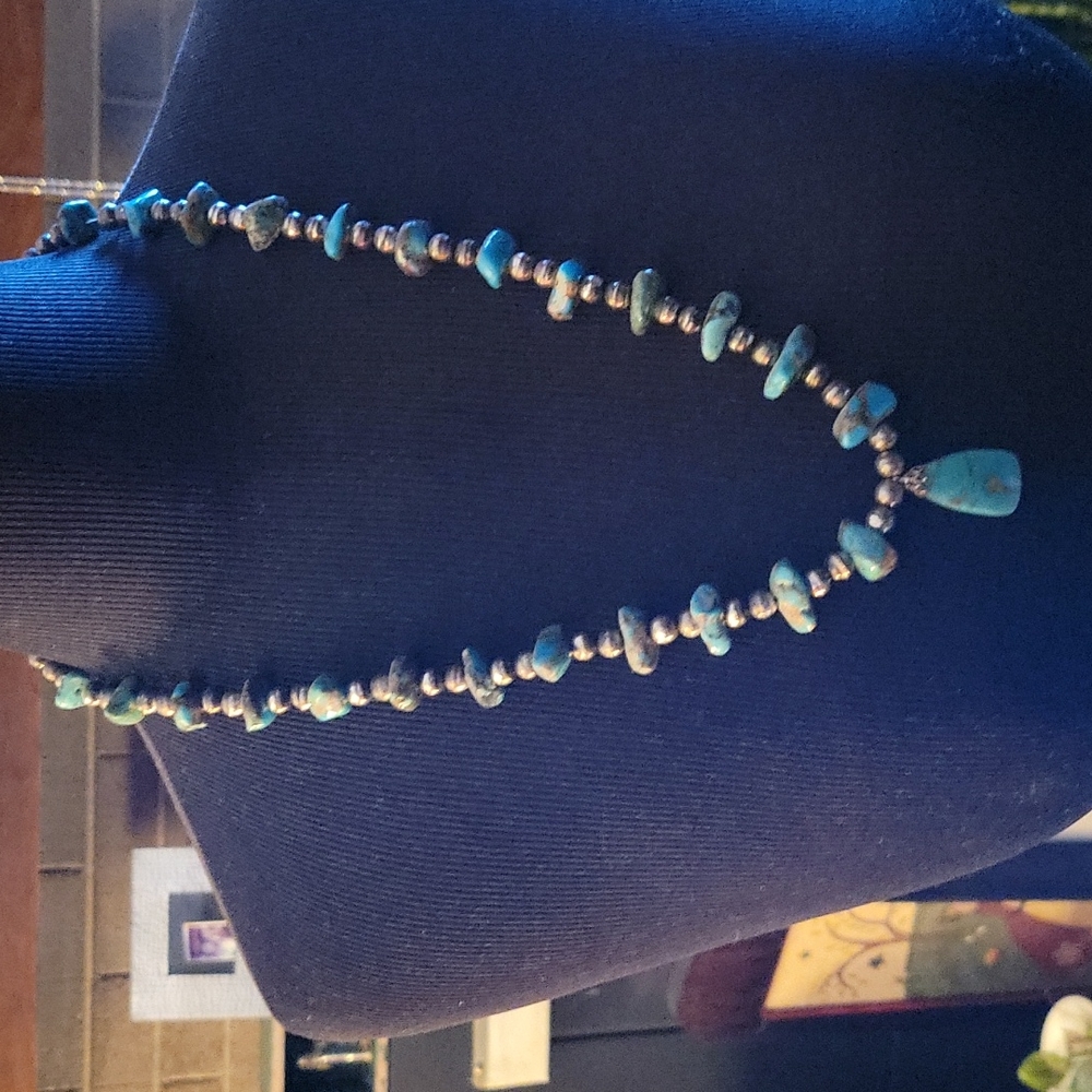 Very old turquoise necklace